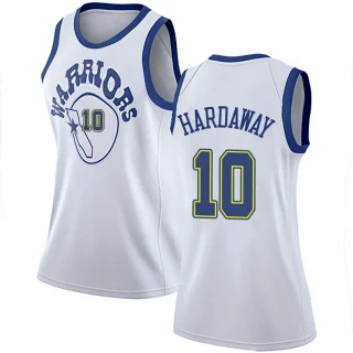 Women's Tim Hardaway Golden State Warriors Gold Swingman White Hardwood Classics Jersey