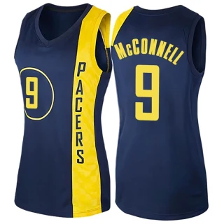 Women's T.J. McConnell Indiana Pacers Navy Blue Swingman Jersey - City Edition