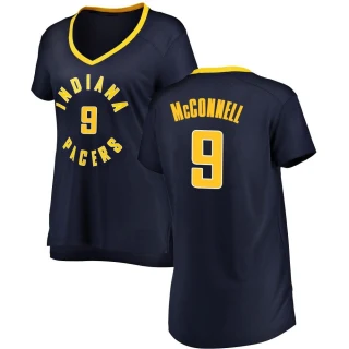 Women's T.J. McConnell Indiana Pacers Navy Fast Break Jersey - Icon Edition
