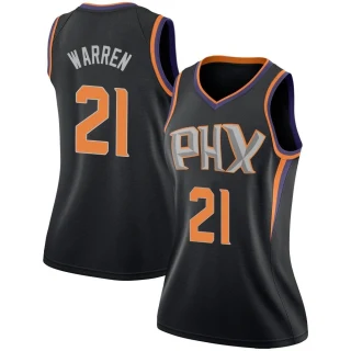Women's T.J. Warren Phoenix Suns Black Swingman Jersey - Statement Edition