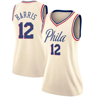 Women's Tobias Harris Philadelphia 76ers Cream Swingman Jersey - City Edition