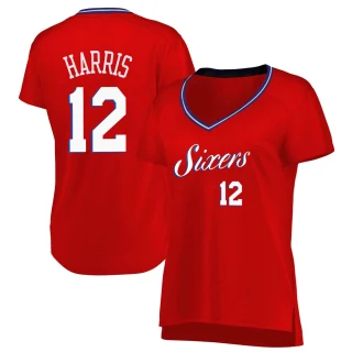 Women's Tobias Harris Philadelphia 76ers Red Fast Break Jersey - Statement Edition