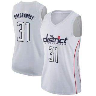 Women's Tomas Satoransky Washington Wizards White Swingman Jersey - City Edition