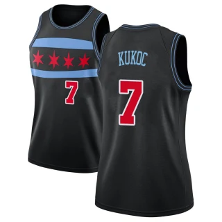 Women's Toni Kukoc Chicago Bulls Black Swingman 2018/19 Jersey - City Edition
