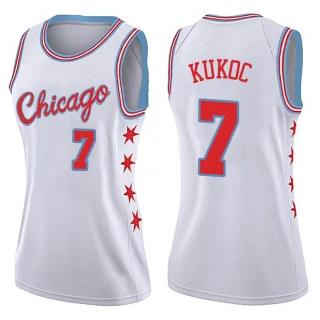 Women's Toni Kukoc Chicago Bulls White Swingman Jersey - City Edition