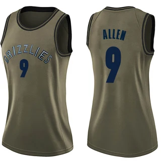 Women's Tony Allen Memphis Grizzlies Green Swingman Salute to Service Jersey