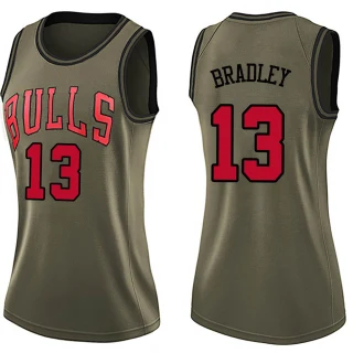 Women's Tony Bradley Chicago Bulls Green Swingman Salute to Service Jersey