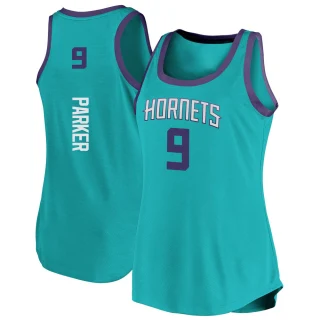 Women's Tony Parker Charlotte Hornets Teal Fast Break Tank Jersey - Icon Edition