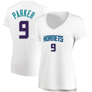 Women's Tony Parker Charlotte Hornets White Fast Break Jersey - Association Edition