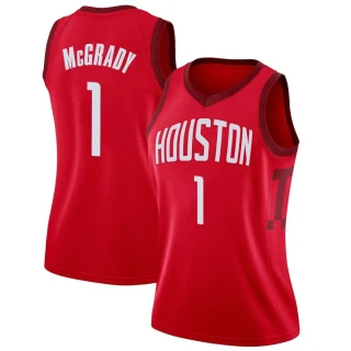 Women's Tracy McGrady Houston Rockets Red Swingman 2018/19 Jersey - Earned Edition