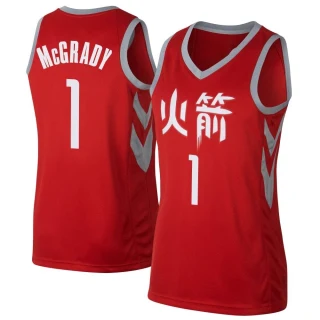 Women's Tracy McGrady Houston Rockets Red Swingman Jersey - City Edition