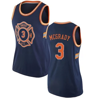 Women's Tracy Mcgrady New York Knicks Navy Blue Authentic Jersey - City Edition