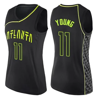 Women's Trae Young Atlanta Hawks Black Swingman City Edition Jersey