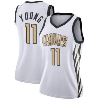 Women's Trae Young Atlanta Hawks White Swingman 2018/19 Jersey - City Edition