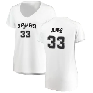 Women's Tre Jones San Antonio Spurs White Fast Break Jersey - Association Edition
