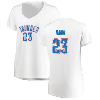 Women's Tre Mann Oklahoma City Thunder White Fast Break Replica Jersey - Association Edition