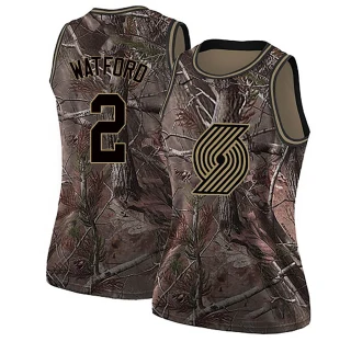 Women's Trendon Watford Portland Trail Blazers Camo Swingman Realtree Collection Jersey