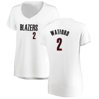 Women's Trendon Watford Portland Trail Blazers White Fast Break Jersey - Association Edition