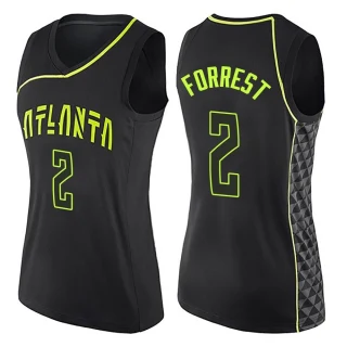 Women's Trent Forrest Atlanta Hawks Black Swingman City Edition Jersey