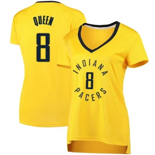 Women's Trevelin Queen Indiana Pacers Gold Fast Break Jersey - Statement Edition