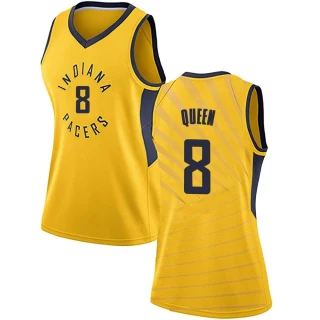 Women's Trevelin Queen Indiana Pacers Gold Swingman Jersey - Statement Edition