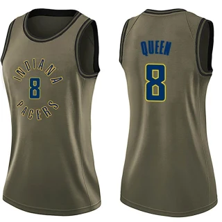 Women's Trevelin Queen Indiana Pacers Green Swingman Salute to Service Jersey