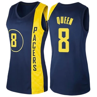 Women's Trevelin Queen Indiana Pacers Navy Blue Swingman Jersey - City Edition