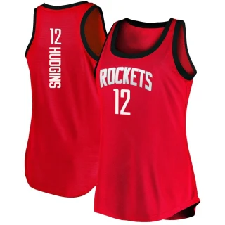 Women's Trevor Hudgins Houston Rockets Red Fast Break 2020/21 Tank Jersey - Icon Edition