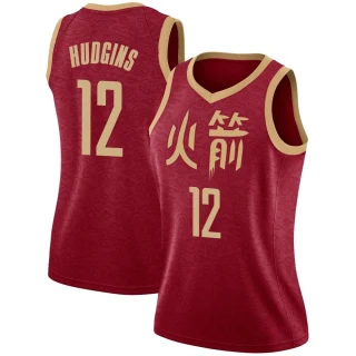 Women's Trevor Hudgins Houston Rockets Red Swingman 2018/19 Jersey - City Edition