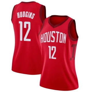 Women's Trevor Hudgins Houston Rockets Red Swingman 2018/19 Jersey - Earned Edition