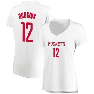 Women's Trevor Hudgins Houston Rockets White Fast Break Jersey - Association Edition