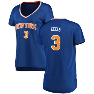 Women's Trevor Keels New York Knicks Blue Fast Break Jersey - Icon Edition