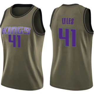 Women's Trey Lyles Sacramento Kings Green Swingman Salute to Service Jersey