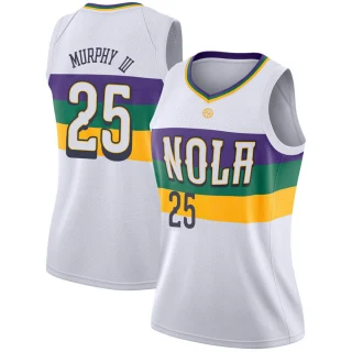 Women's Trey Murphy III New Orleans Pelicans White Swingman 2018/19 Jersey - City Edition