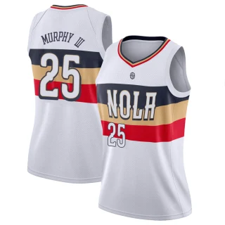 Women's Trey Murphy III New Orleans Pelicans White Swingman 2018/19 Jersey - Earned Edition