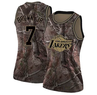 Women's Troy Brown Jr. Los Angeles Lakers Brown Swingman Camo Realtree Collection Jersey