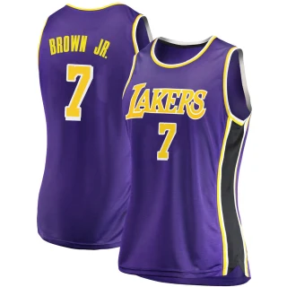 Women's Troy Brown Jr. Los Angeles Lakers Purple Swingman 2018/19 Jersey - Statement Edition