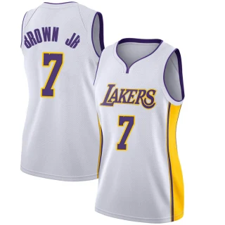 Women's Troy Brown Jr. Los Angeles Lakers White Swingman Jersey - Association Edition