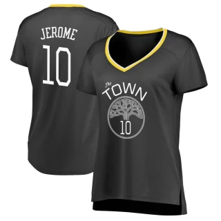 Women's Ty Jerome Golden State Warriors Gold Swingman Black Jersey - Statement Edition