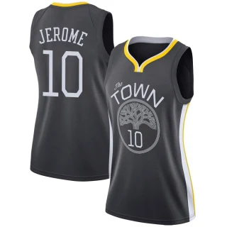 Women's Ty Jerome Golden State Warriors Gold Swingman Black Jersey - Statement Edition1