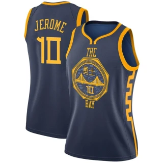 Women's Ty Jerome Golden State Warriors Gold Swingman Navy 2018/19 Jersey - City Edition