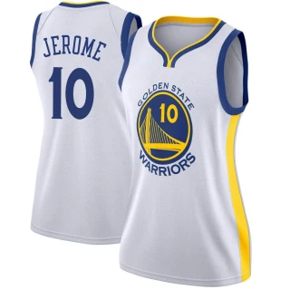 Women's Ty Jerome Golden State Warriors Gold Swingman White Jersey - Association Edition