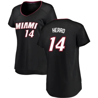Women's Tyler Herro Miami Heat Black Fast Break Jersey - Icon Edition