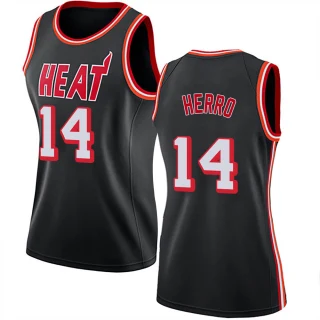 Women's Tyler Herro Miami Heat Black Swingman Fashion Hardwood Classics Jersey