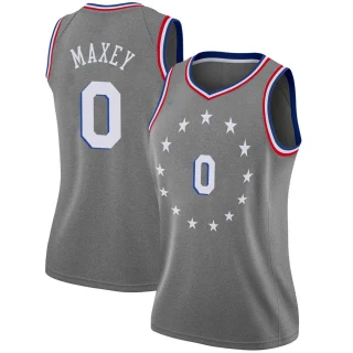 Women's Tyrese Maxey Philadelphia 76ers Gray Swingman 2018/19 Jersey - City Edition