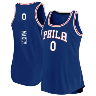 Women's Tyrese Maxey Philadelphia 76ers Royal Fast Break 2019/20 Tank Jersey - Icon Edition
