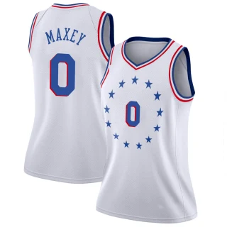 Women's Tyrese Maxey Philadelphia 76ers White Swingman 2018/19 Jersey - Earned Edition