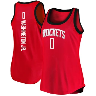 Women's TyTy Washington Jr. Houston Rockets Red Fast Break 2020/21 Tank Jersey - Icon Edition