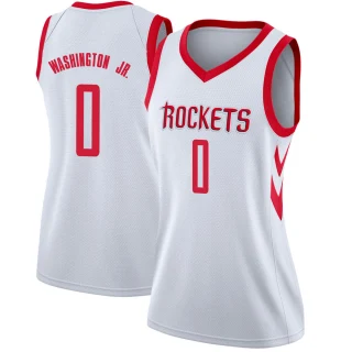 Women's TyTy Washington Jr. Houston Rockets White Swingman Jersey - Association Edition