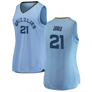 Women's Tyus Jones Memphis Grizzlies Light Blue Swingman 2018/19 Jersey - Statement Edition